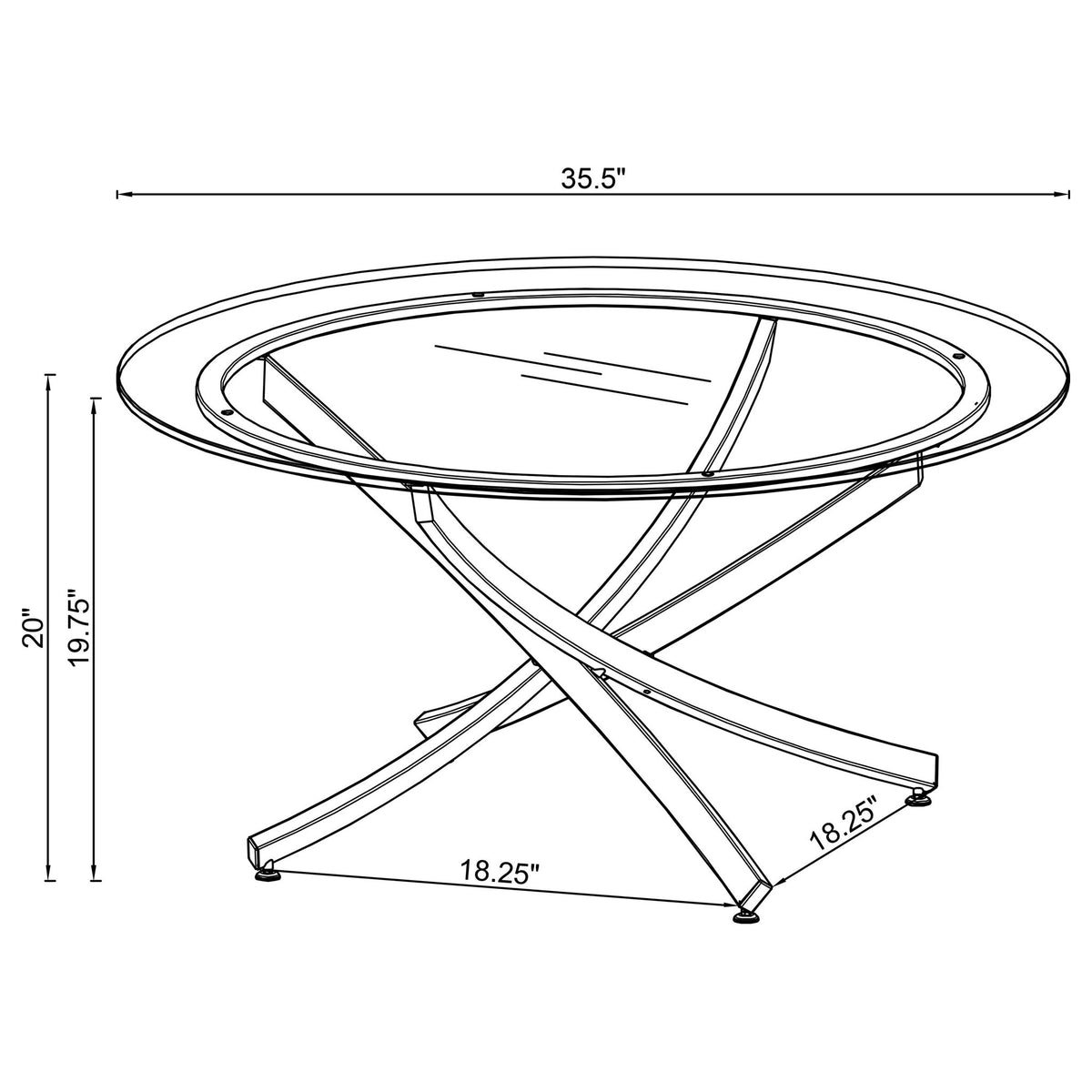 Connors - Round Top Table
