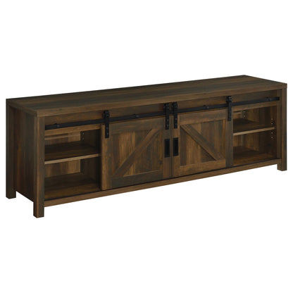 Clover - Fireplace TV Stand - Brown