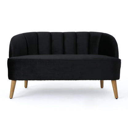 Modern Classic Shell Backed Loveseat