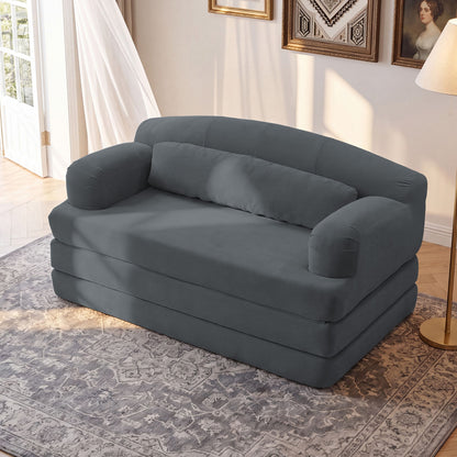 2 Seater Sofa Bed, Compact Foldable Floor Couch