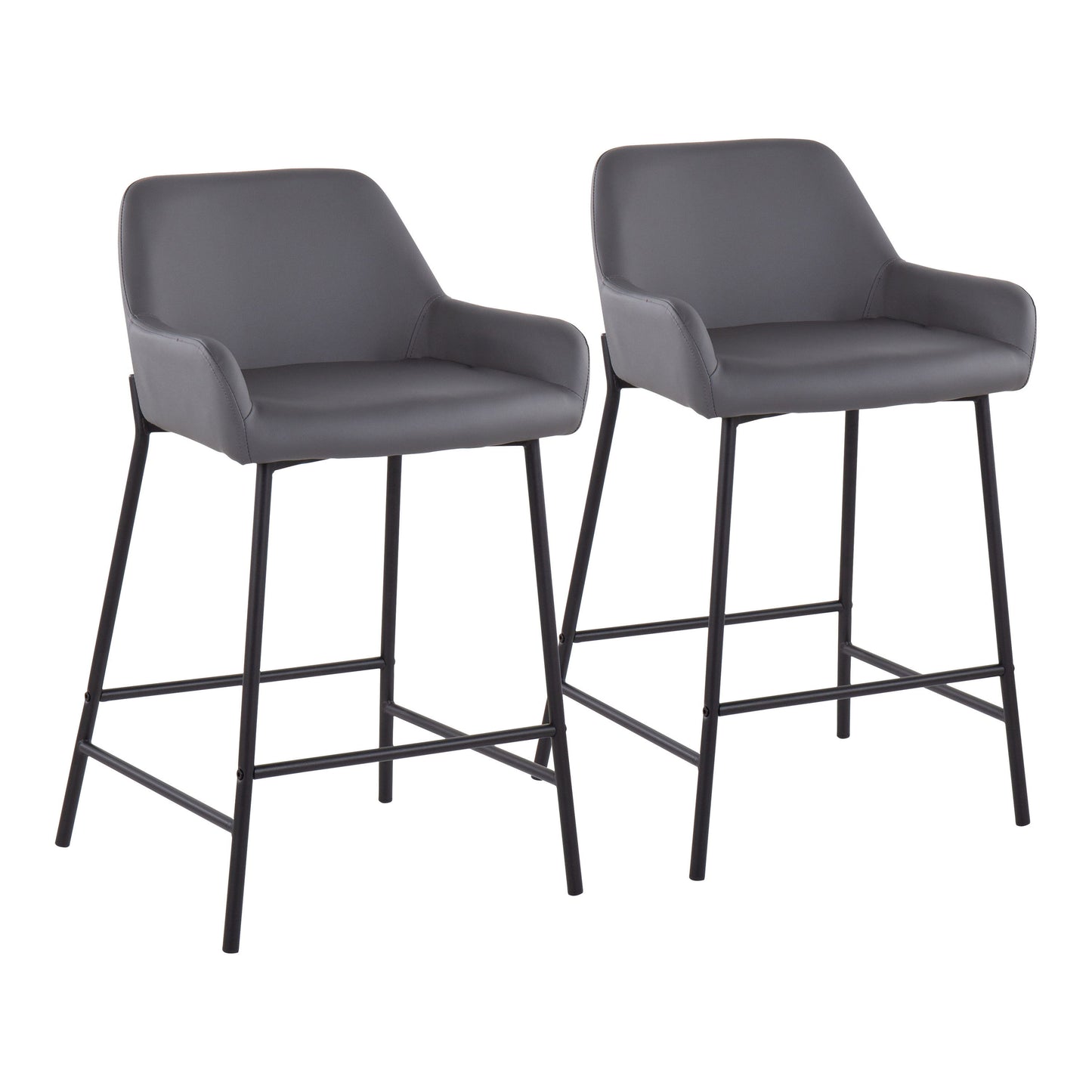 Daniella - Contemporary Fixed Height Counter Stool (Set of 2)