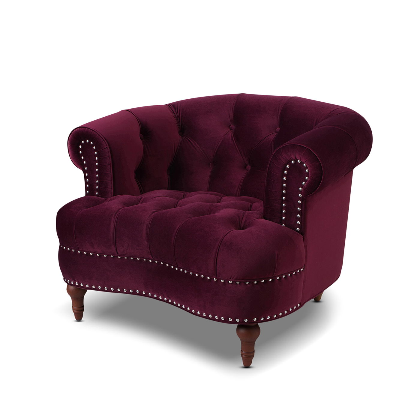La Rosa Victorian Tufted Upholstered Accent Chair – Allurefurniture