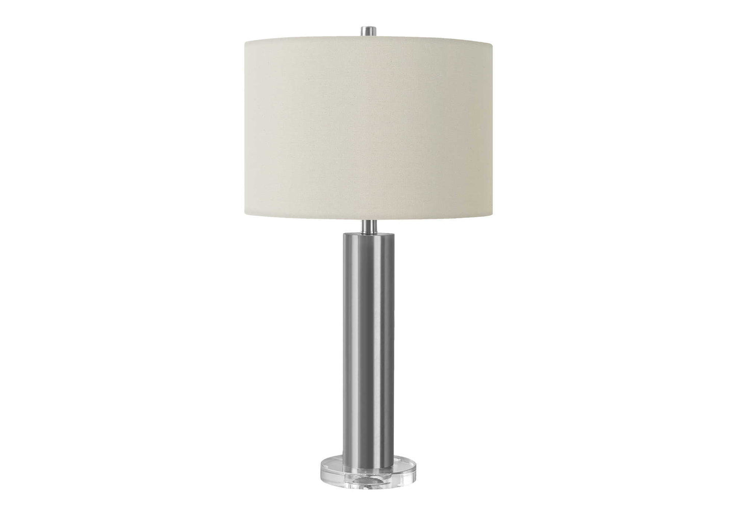 Lighting, Table Lamp, Nickel Metal, Contemporary - Silver