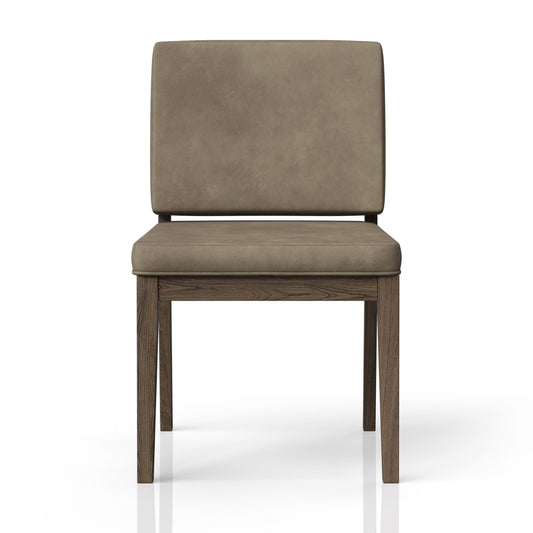 Leather Soft Back Chair (Set of 2) - Light Brown