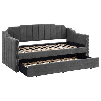 Pressley - Twin Daybed With Trundle - Charcoal
