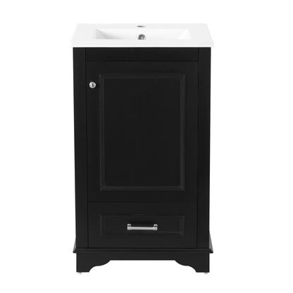 20" Bathroom Vanity With Sink, 1 Drawer, Freestanding Single Set