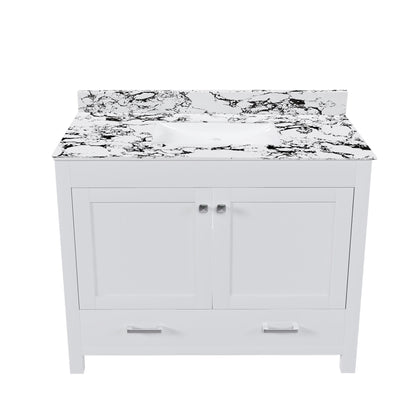 Bathroom Vanity With Storage - White