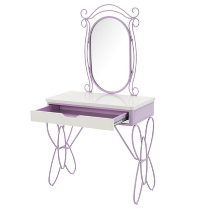 Priya II - Vanity Set - White & Light Purple