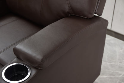 Modern Recliner Chair With Cup Holders, Remote Control