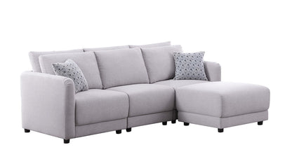 Penelope - Fabric Sofa With Ottoman And Pillows