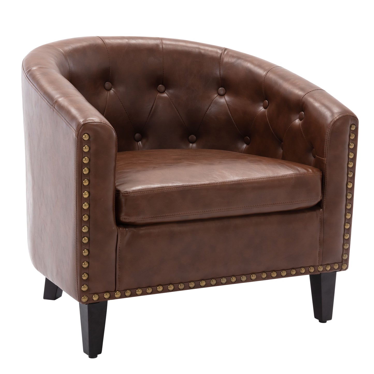 Tufted Barrel Chairtub Chair For Living Room Bedroom Club Chairs