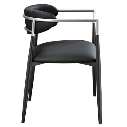 Jaramillo - Arm Chair (Set of 2) - Black Leatherette