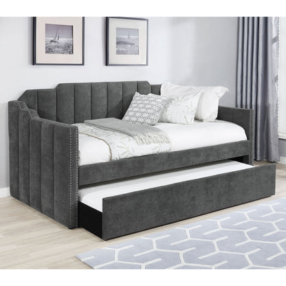 Pressley - Twin Daybed With Trundle - Charcoal