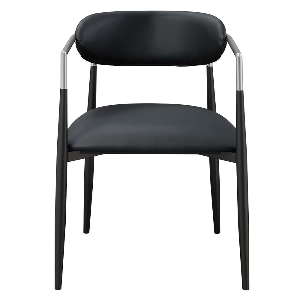 Jaramillo - Arm Chair (Set of 2) - Black Leatherette