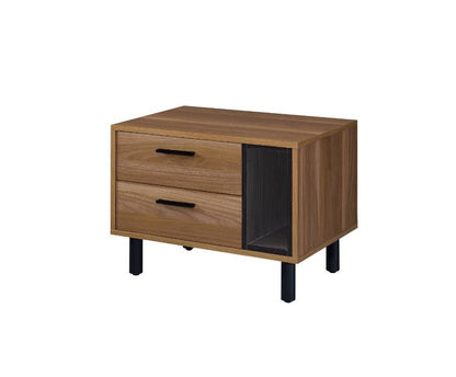 Trolgar - Accent Table - Brown Oak & Black Finish