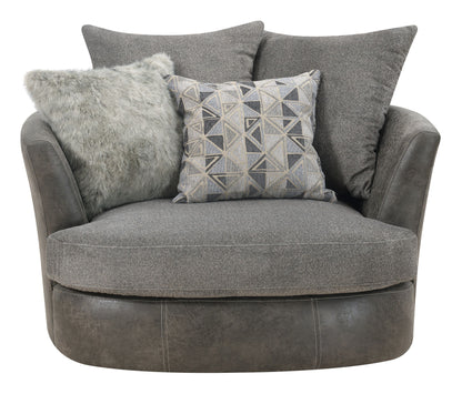 Grennburg - Swivel Accent Chair - Gray