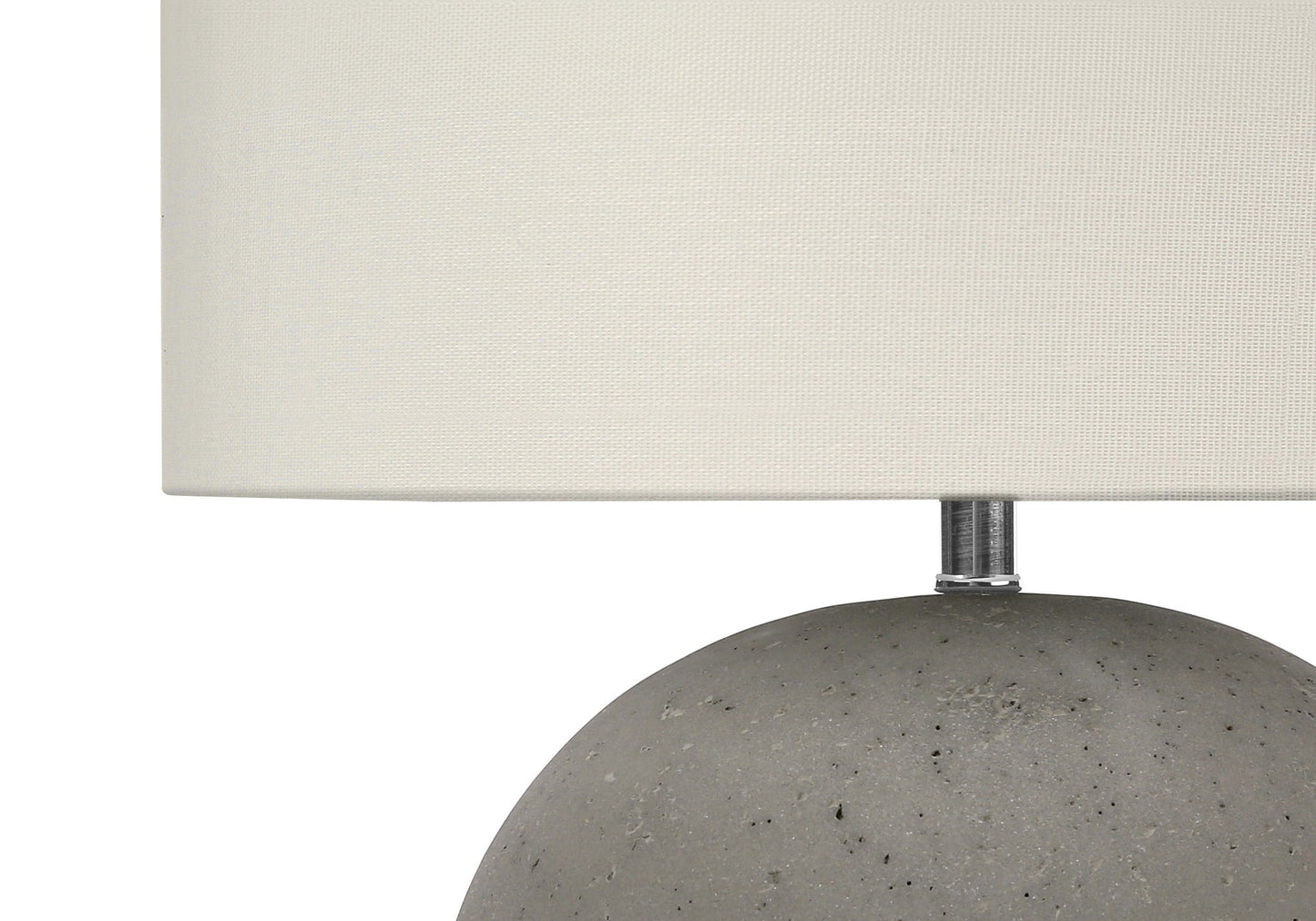 Lighting, Table Lamp, Concrete, Contemporary - Gray / Cream