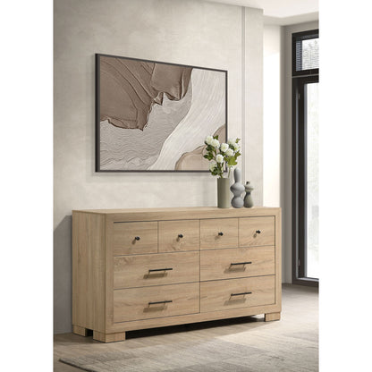 Merritt - 6 Drawer Dresser Cabinet - Light Oak