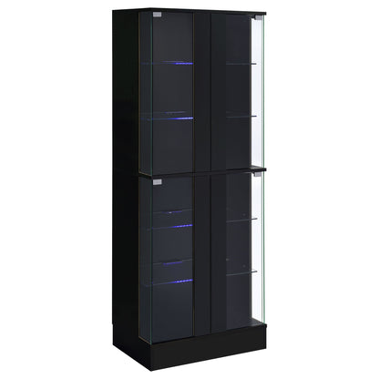 Gilbert - 4 Door LED Curio Display Cabinet