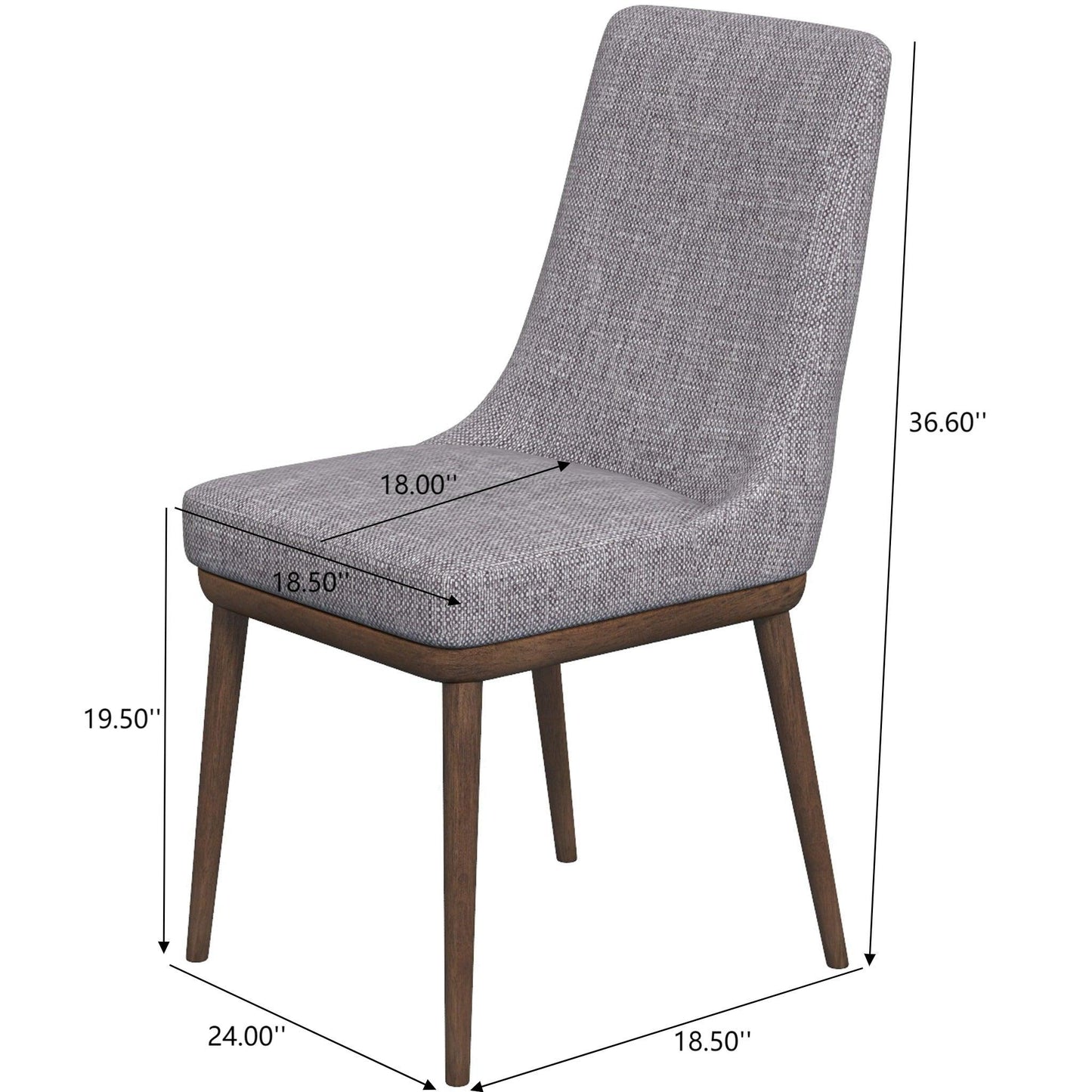 Kate - Mid-Century Modern Dining Chair (Set of 2)