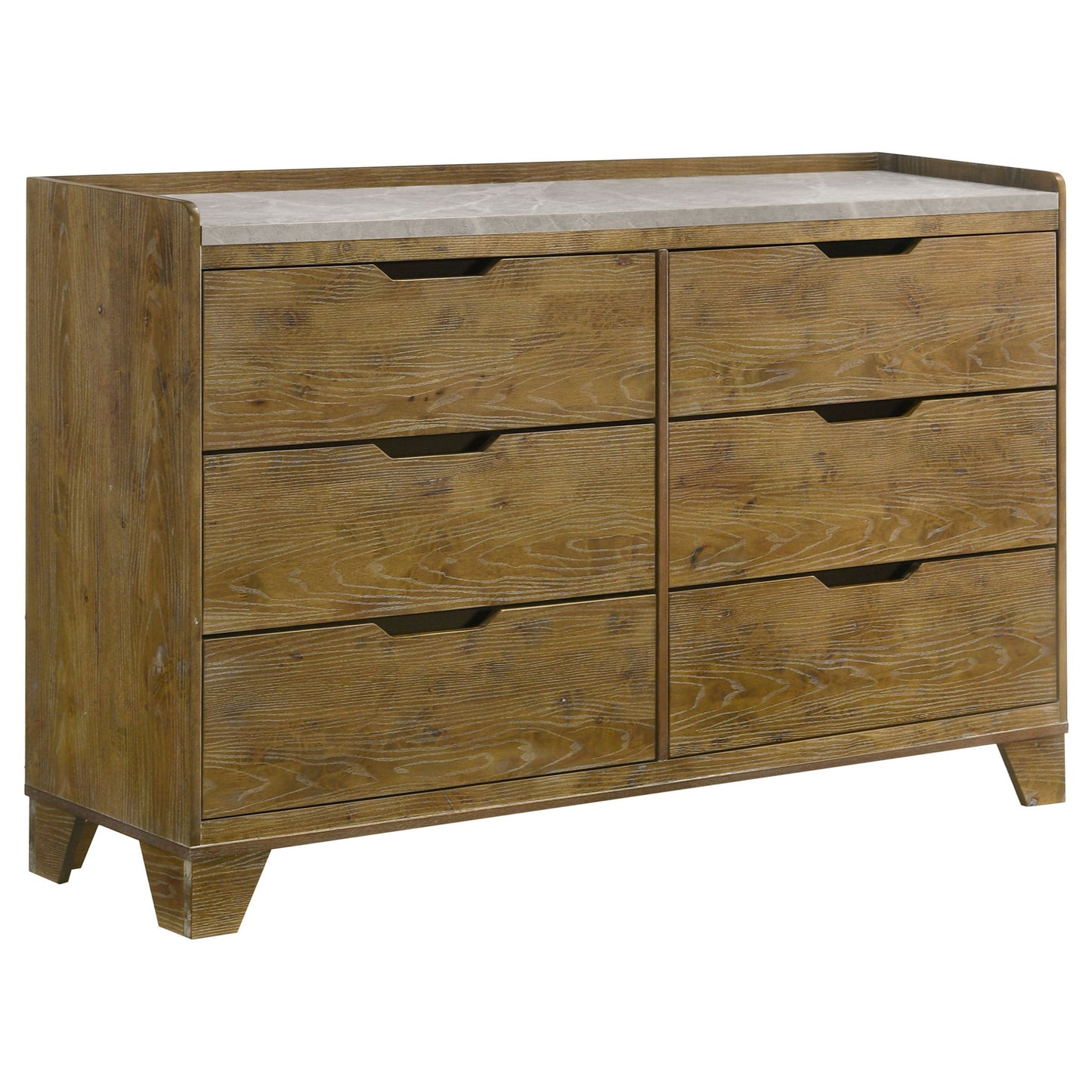 Packard - 6 Drawer Dresser - Oak