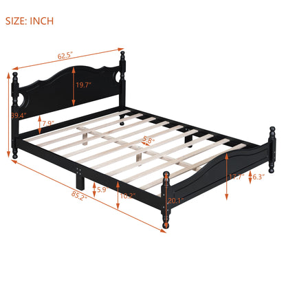 Platform Bed Frame With Slat Support
