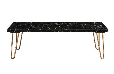 Telestis - Coffee Table - Black Marble & Gold