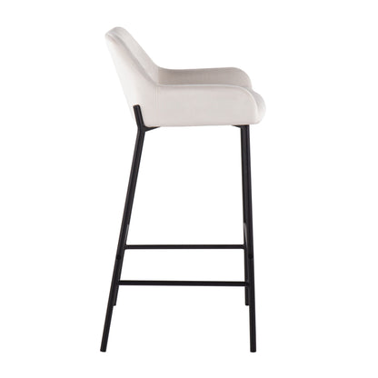 Daniella - Industrial Fixed Height Bar Stool (Set of 2)