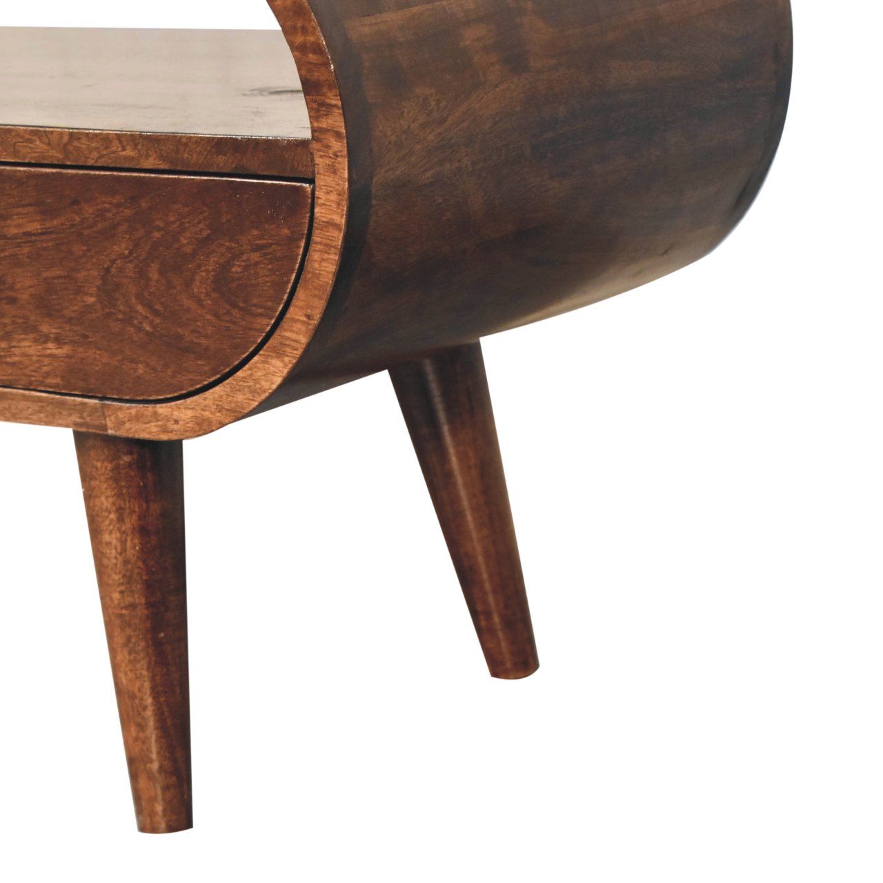 Solid Wood Circular TV Stand