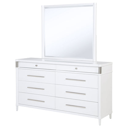 Robinson - 8 Drawer Dresser With Mirror - White