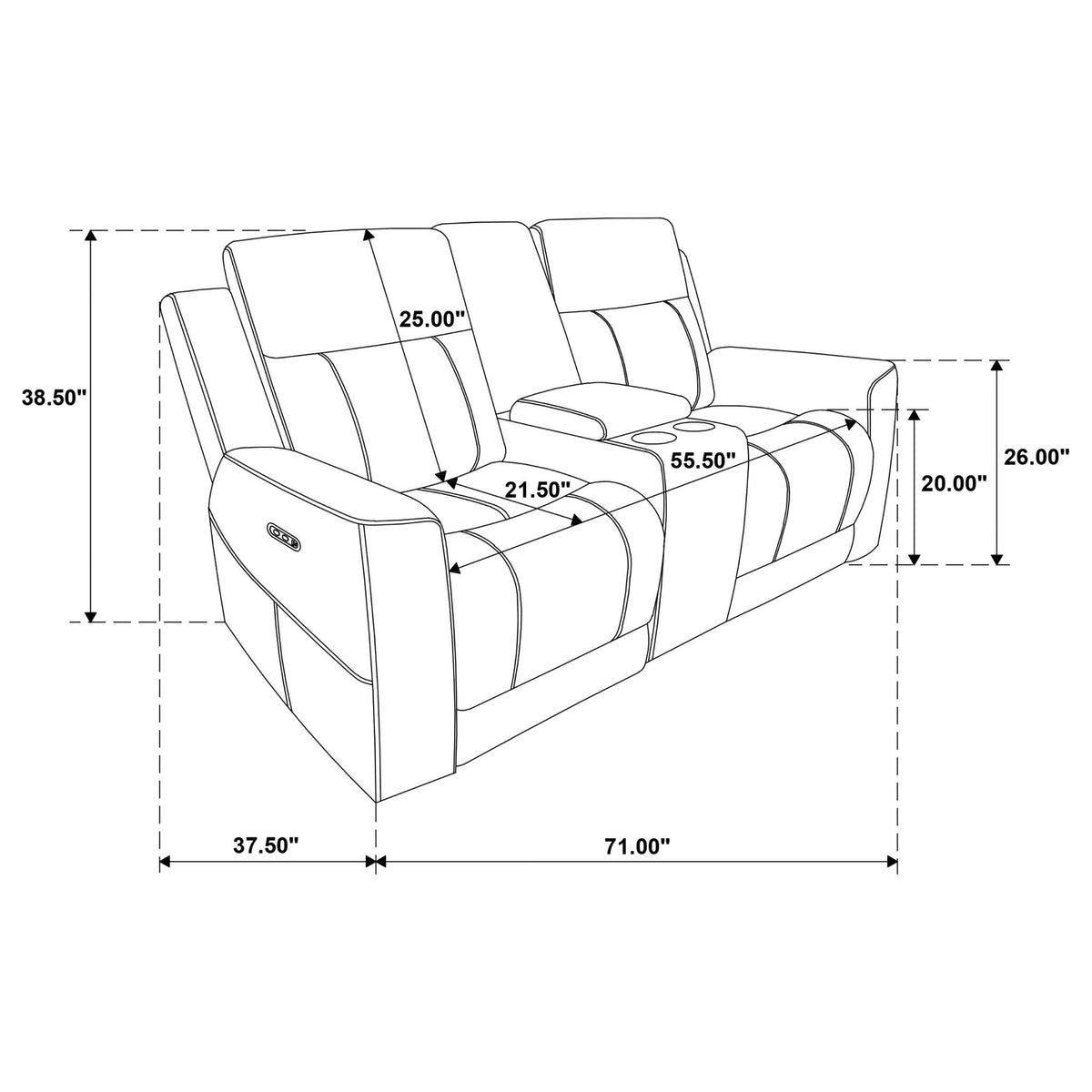 Patrick - Power Reclining Loveseat