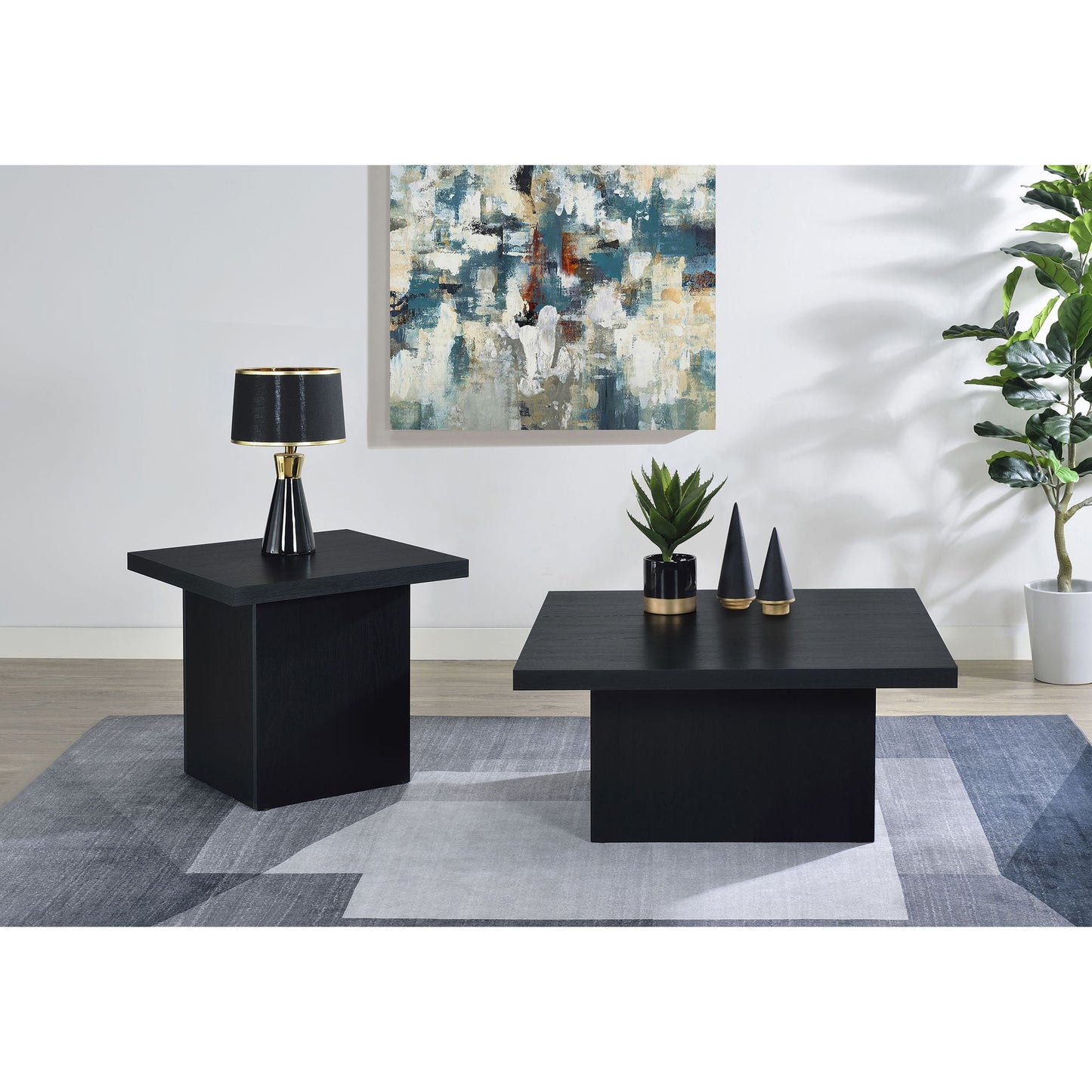 Eldridge - Coffee Table Set With Square Tops