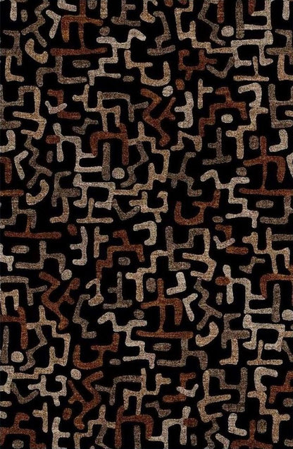 Fenix - Accent Rug - Black / Gold