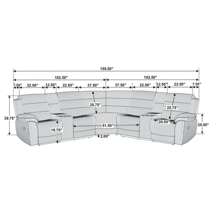 Kendra - Reclining Sectional Sofa