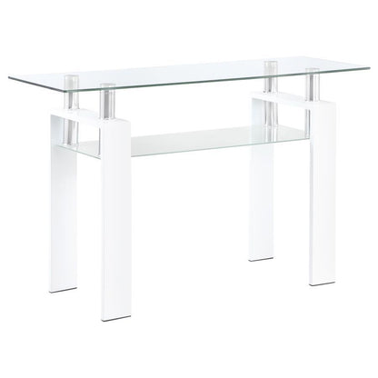 Dyer - Console Table Base, Box 1 of 2 - White