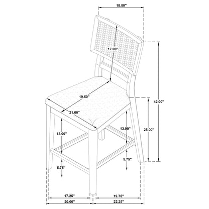 Kimpton - Counter Side Chair (Set of 2) - Beige