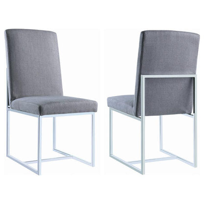 Mackinnon - Upholstered Dining Side Chair (Set of 2) - Gray