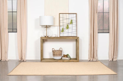 Benton - Rectangular Solid Wood Sofa Console Table - Natural