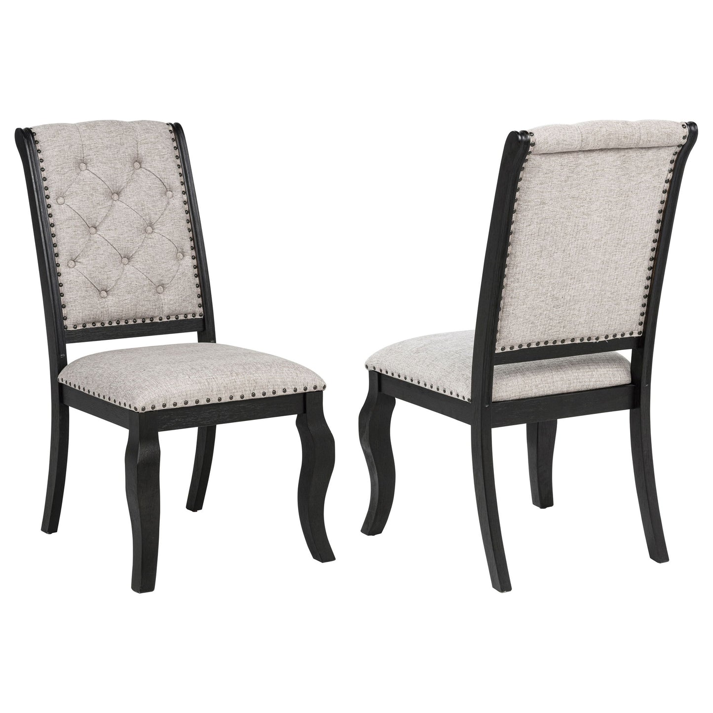 Kinzler - Side Chairs (Set of 2) - Tan / Black