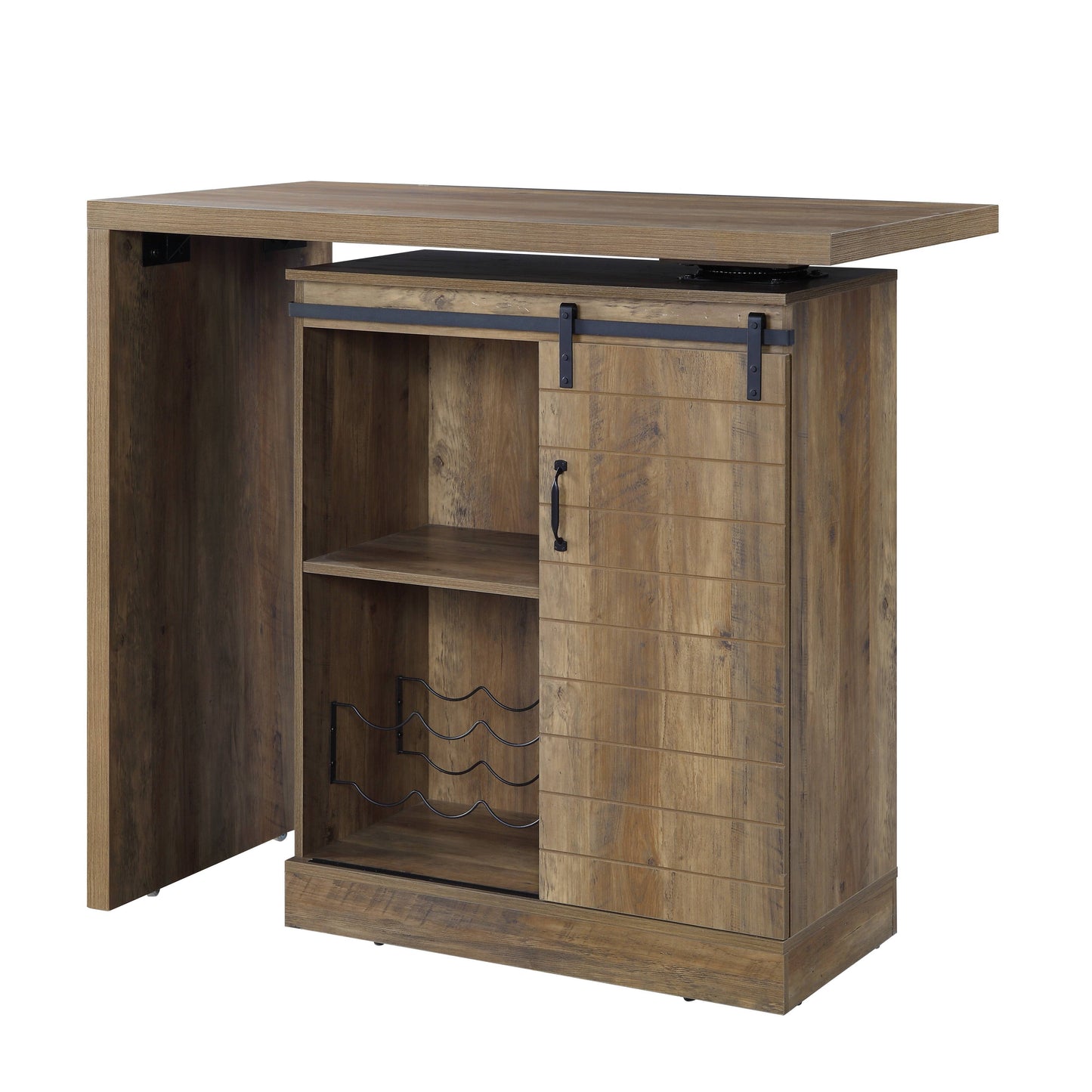 Quillon - Bar Table - Rustic Oak