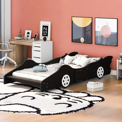 Race Car Shaped Platform Bed & Wheels