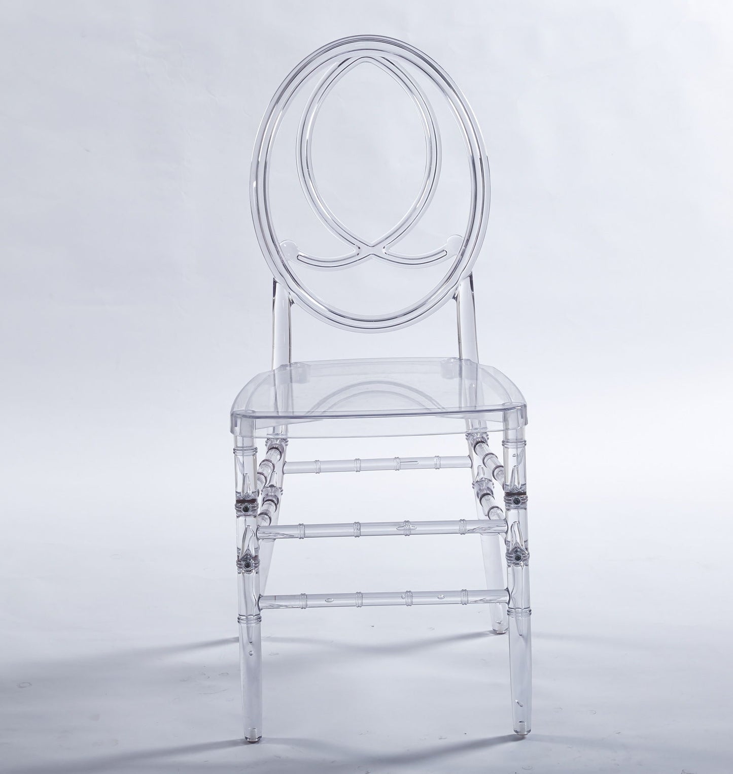 Dining Chair, Plastic Seat, Welding Chair (Set of 4) - Transparent