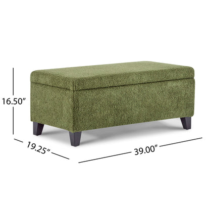 Storage Ottoman With Flip Top Lid