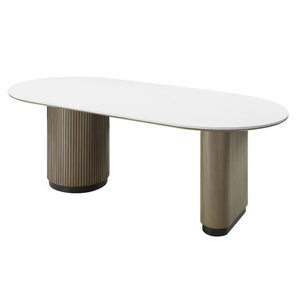 Clayten - Dining Table - Engineered Top & Light Oak