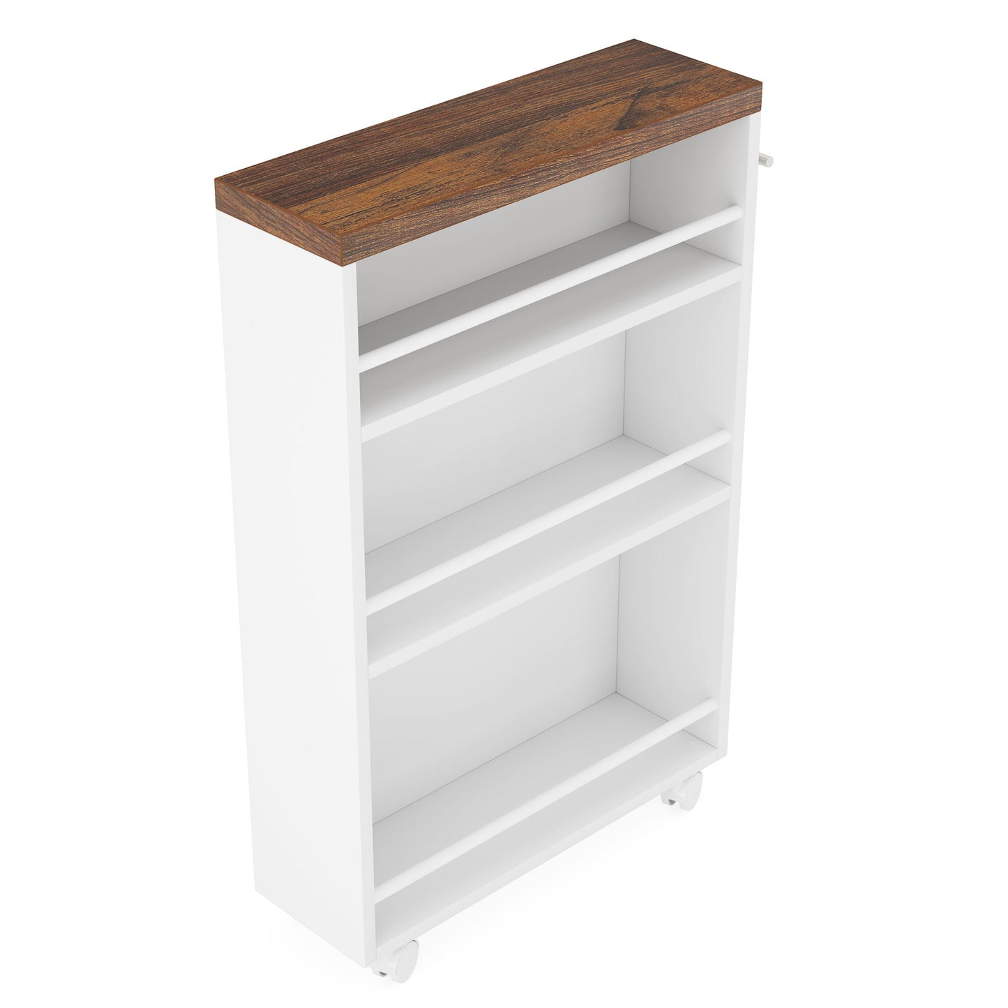 4 Tier Narrow Rolling Kitchen Slim Storage Cart