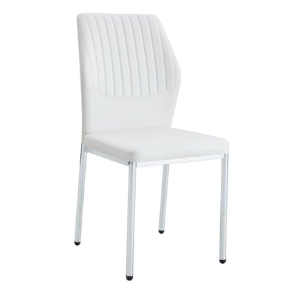 Luxury Simple High Resilience Dining Chair With Metal Legs