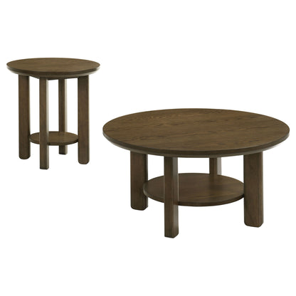 Crispin - 2 Piece Coffee Table Set With Open Shelves