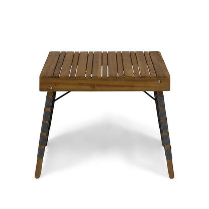 Outdoor Wooden Foldable Side Table - Teak