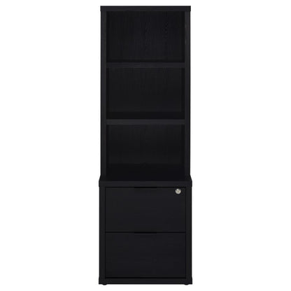 Westpark - 3-Shelf Bookcase USB And Lockable Drawer