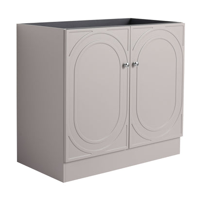 Modern Freestanding Bathroom Vanity With Soft Close Cabinet Doors